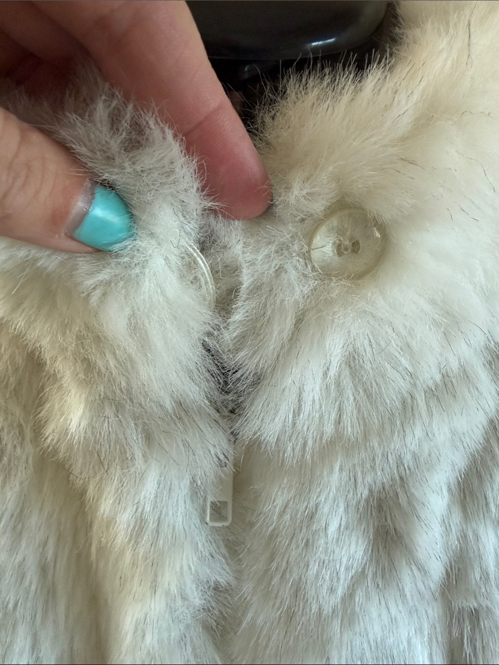 Vintage  Jordache Cream Faux Fur Coat for Women - Picture 2 of 10